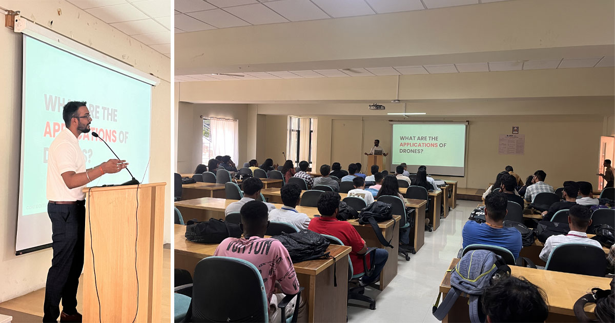 Insights into the Drone Industry - Guest Lecture by Mr. Rohan Fernandes